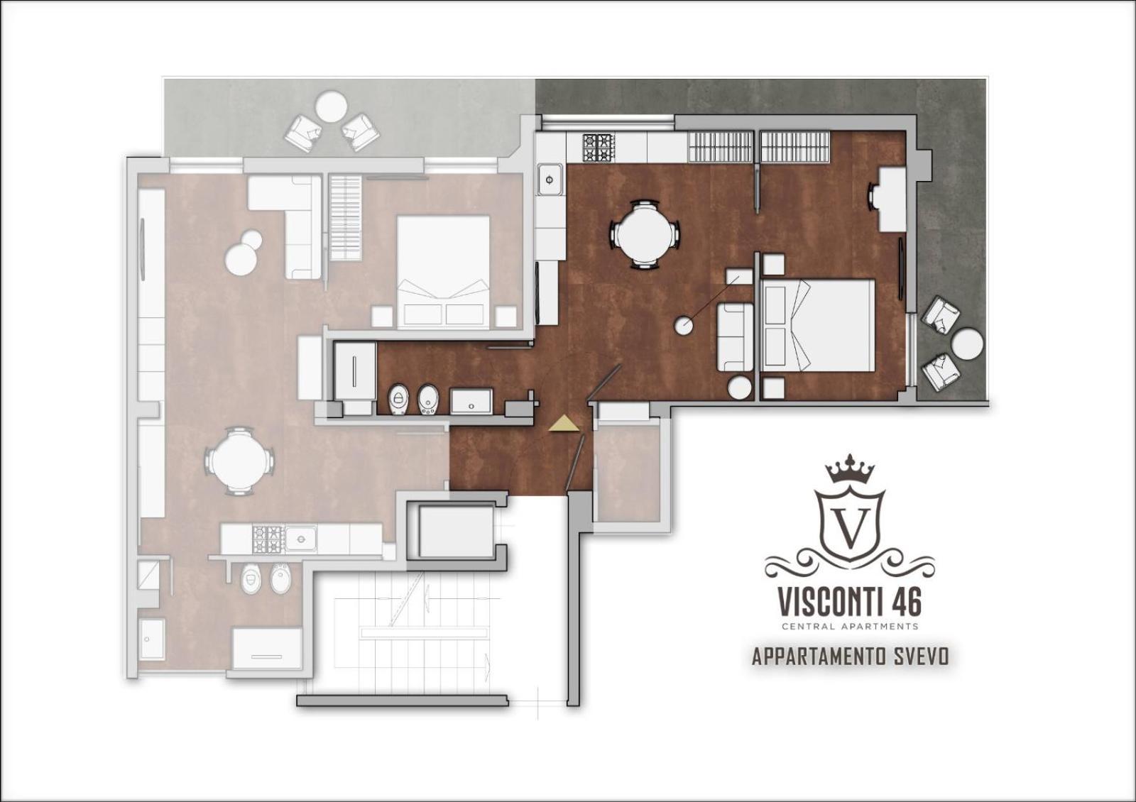 Visconti 46 Central Apartments Бари Экстерьер фото